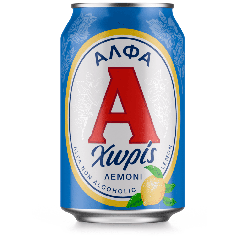 Άλφα Χωρίς Αλκόολ Λεμόνι Μπίρα Κουτί 330ml