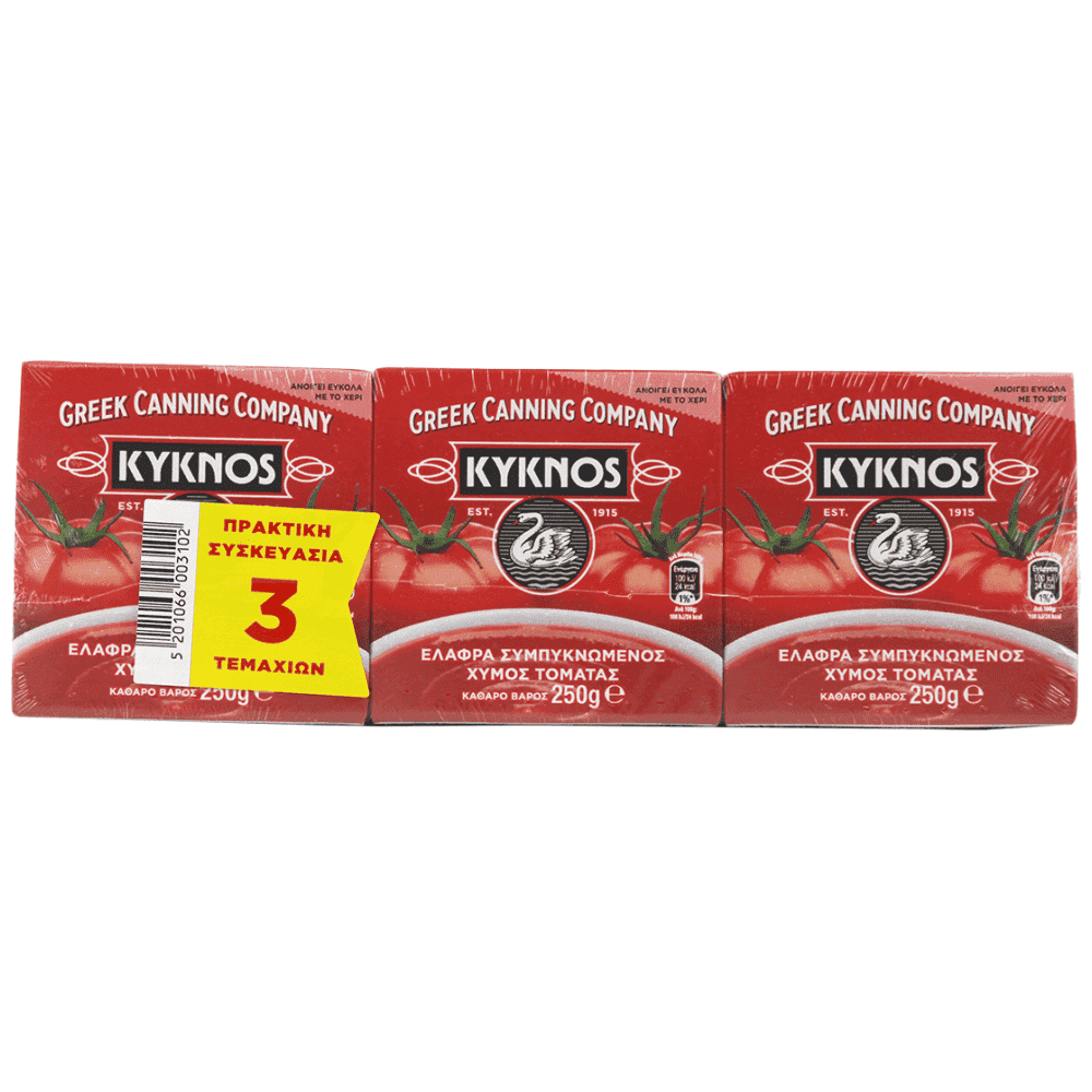 Kyknos Χυμός Τομάτας 3x250ml