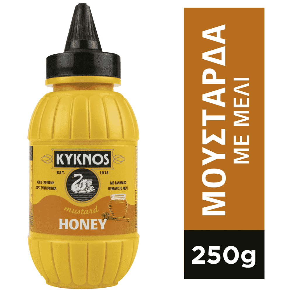 Kyknos Μουστάρδα Με Μέλι Πλαστική Φυάλη 250gr