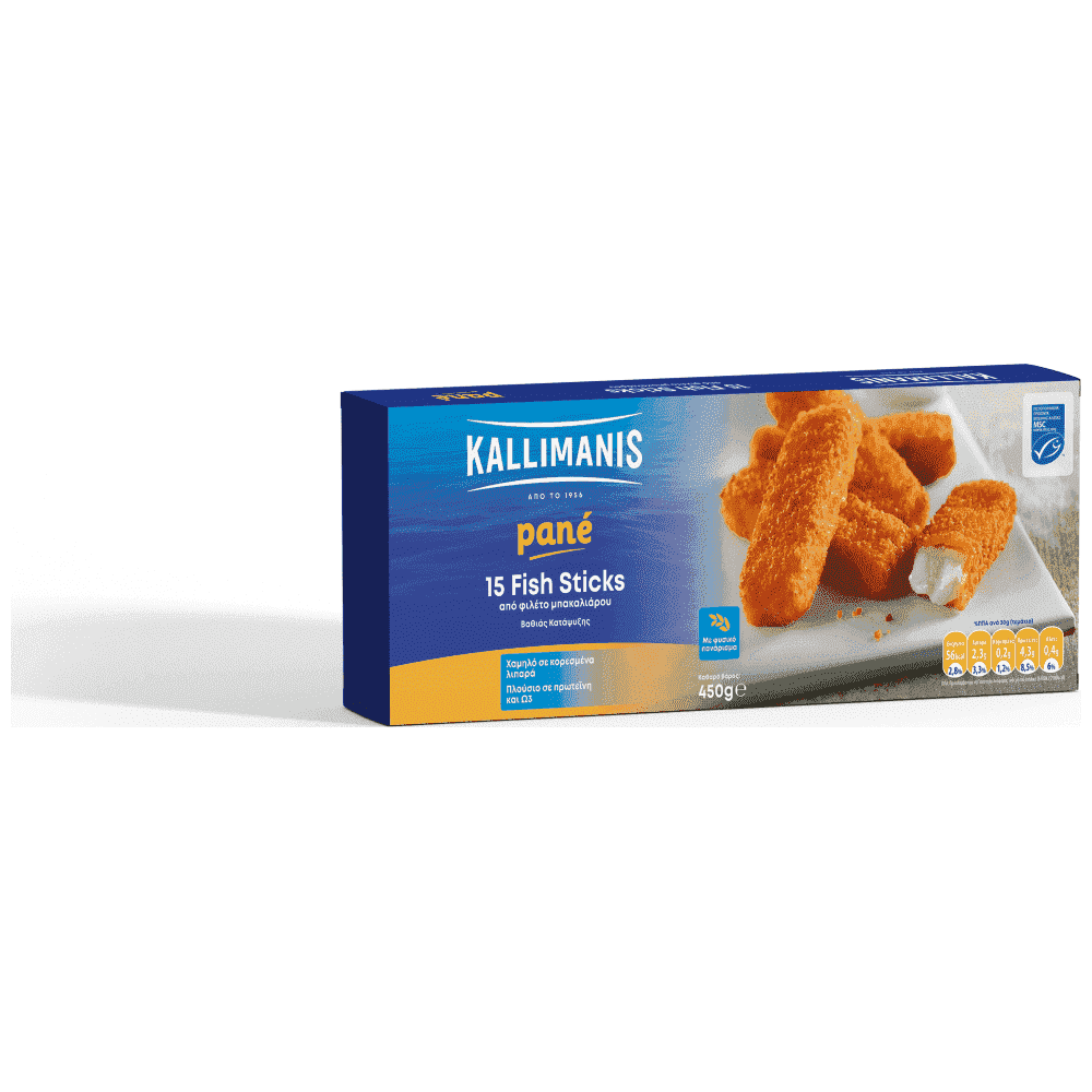 Kallimanis Fish Stick's Κατεψυγμένα 450gr