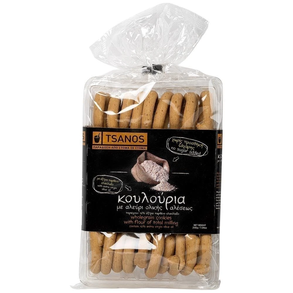 Tsanos Kουλούρια Ολικής Αλέσεως 200gr