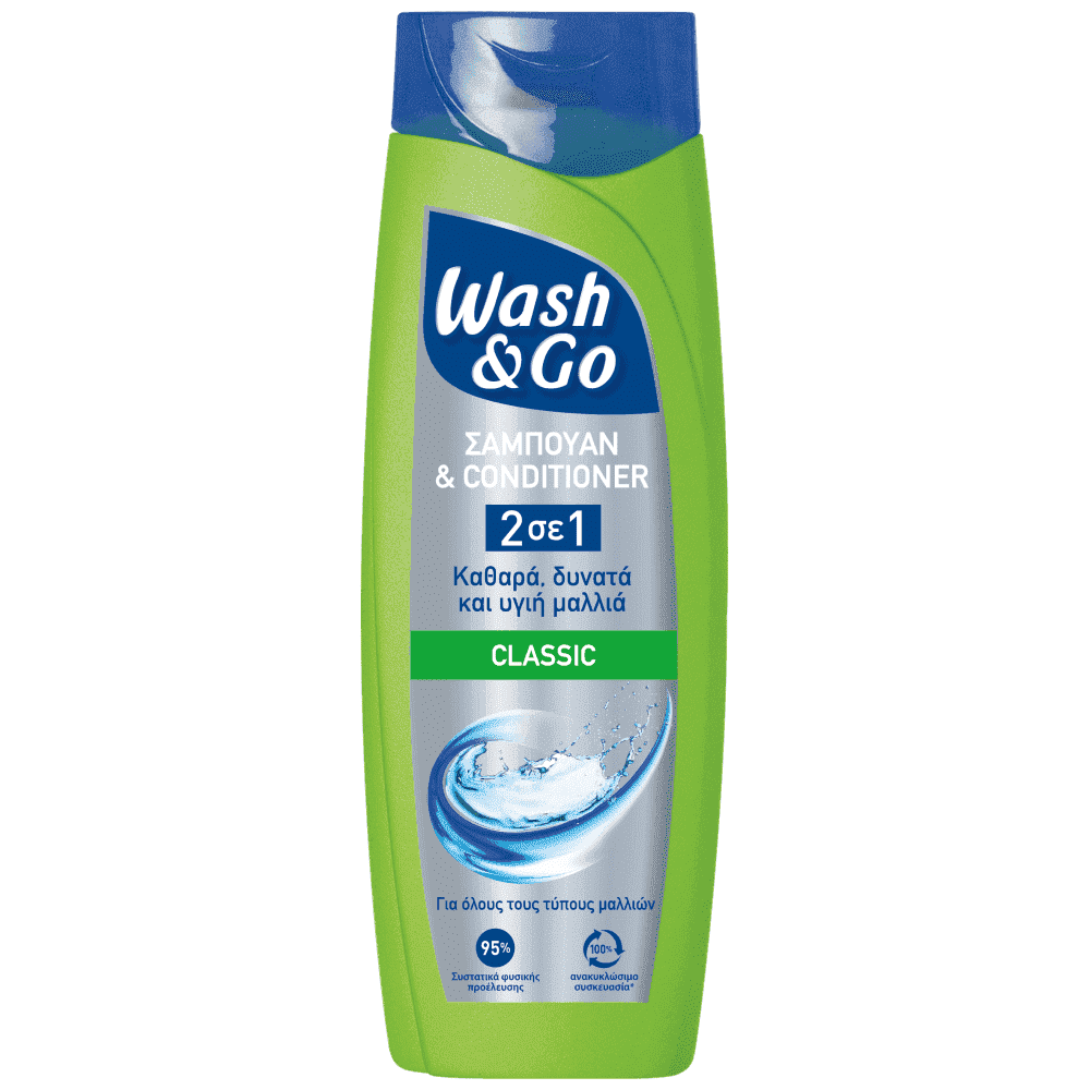 Wash & Go 2in1 Σάμπουαν Classic 360ml