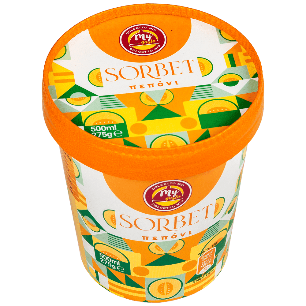 My Gusto Dolcetto Mio Παγωτο Sorbet Πεπόνι 275gr 500ml