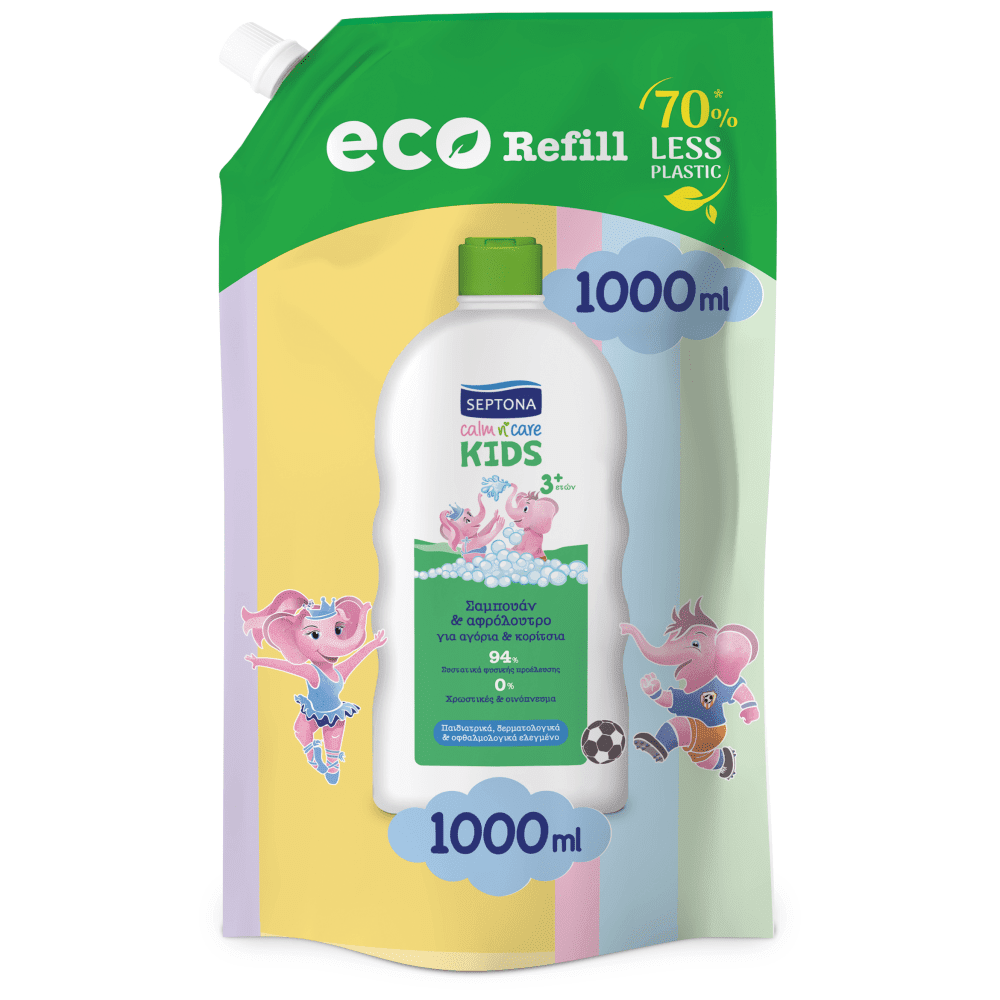 Septona Kids Σαμπουάν & Αφρόλουτρο Αγόρι - Κορίτσι 1000ml