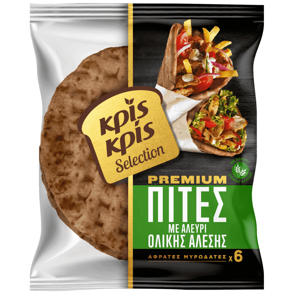 Κρις Κρις Πίτα Για Σουβλάκι Ολικής Άλεσης 510gr