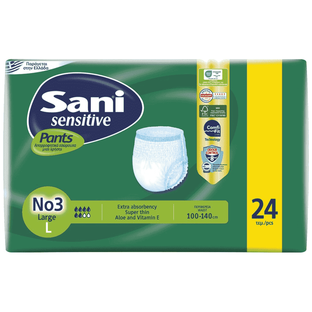 Sani Pants Εσώρουχο Ακράτειας Νο3 Large 24τεμ