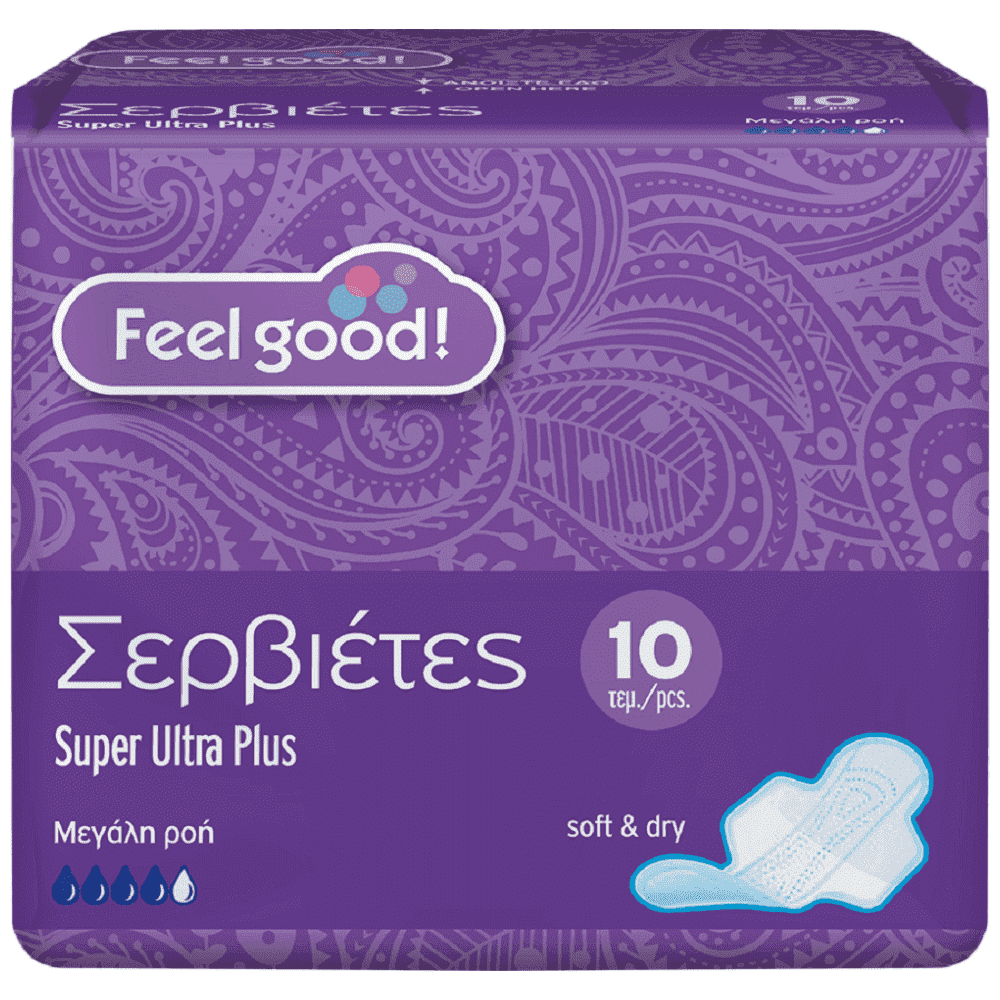 Feel Good! Σερβιέτες Ultra Plus Super 10 τεμ