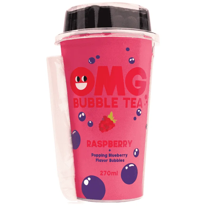 Omg Bubble Tea Rasberry 270ml