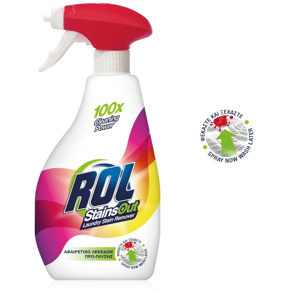 Rol Stains Out Spray Αφαίρεση Λεκέδων 325ml
